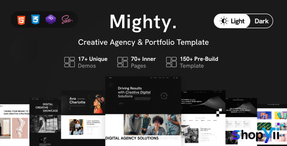 Mighty - Creative Agency & Portfolio Showcase HTML Template