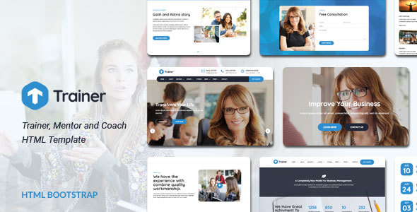 Trainer v1.0 - Trainer, Mentor and Coach HTML Template