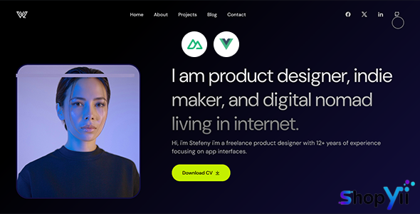 Wize - Creative Personal Portfolio Nuxt js Template