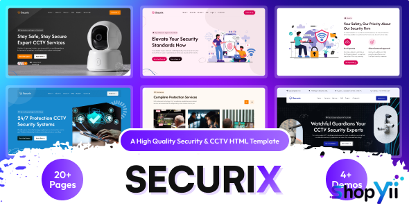 Securix - Security Service & CCTV Camera System HTML Template