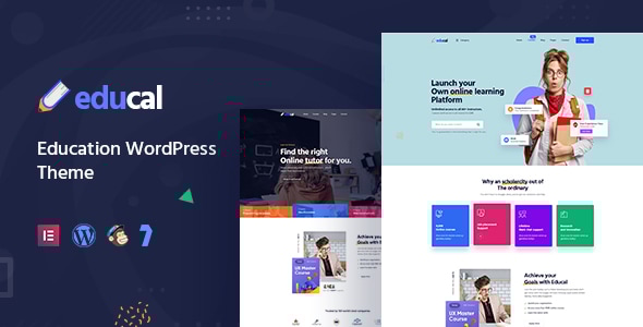 Educal v1.2.5 - Online Courses & Education WordPress Theme + RTL