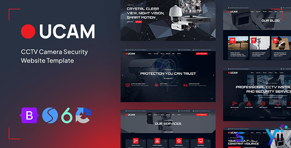 Ucam - CCTV Security Camera Website Template