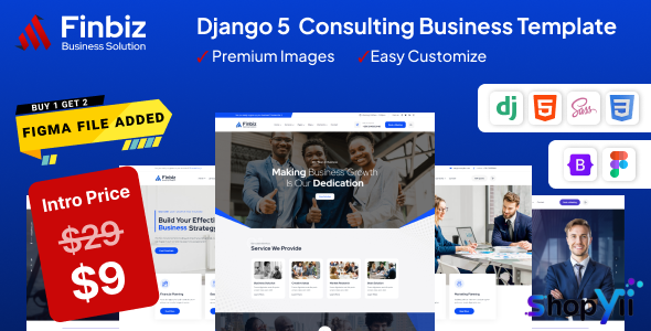Finbiz – Django 5 - Consulting Business Template