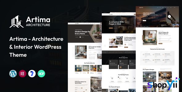 Artima v1.0 - Modern Architecture & Interior WordPress Theme