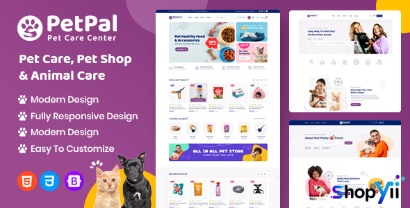 Petpal - Pet Care and Pet Shop HTML Template