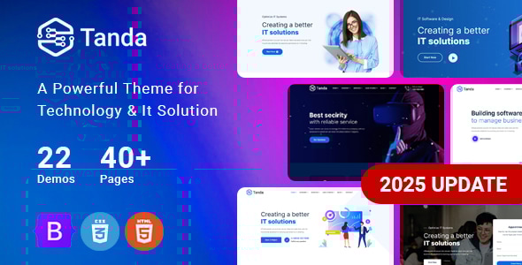 Tanda v1.6 - Technology & IT Solutions Template