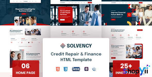 Solvency - Finance & Credit Repair HTML Template