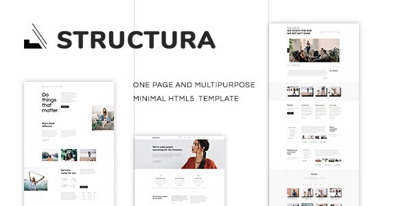 Structura v1.0 - Minimal One Page Template