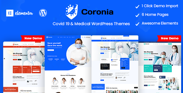 Coronia v1.0.0 - Covid 19 & Medical WordPress Themes