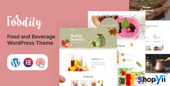 Foodily v1.2 - Food and Beverage WordPress Theme