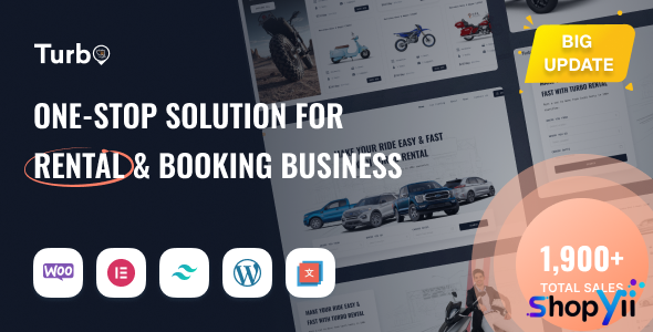 Turbo v12.0.5 - Car Rental System WordPress Theme