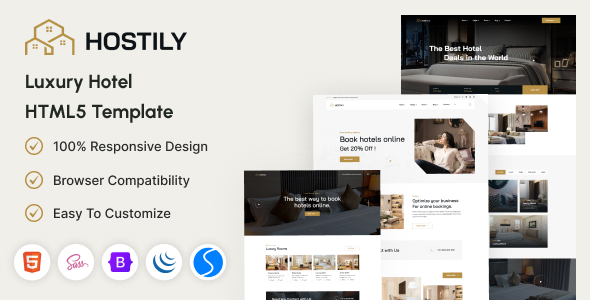 Hostily v1.0 - Luxury Hotel HTML5 Template