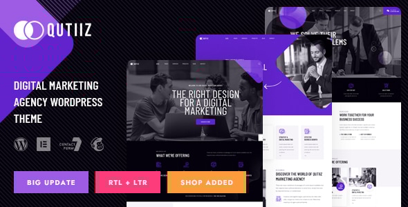 Qutiiz v1.2 - Digital Marketing Agency WordPress Theme