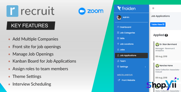 Recruit v2.2.0 - Recruitment Manager - nulled
