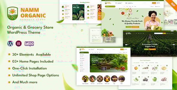 Namm v1.0.6 - Grocery Shop WordPress Theme