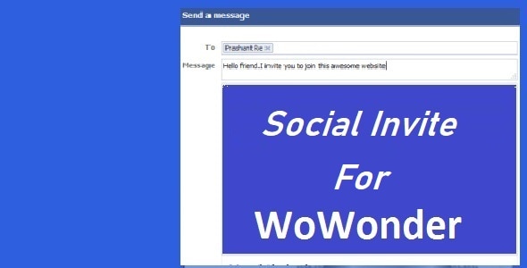 Facebook Invite Addon For WoWonder
