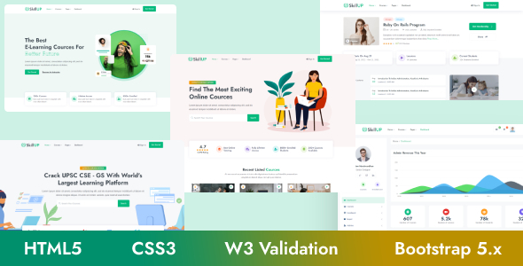SkillUp v1.0 - Online Education HTML Template