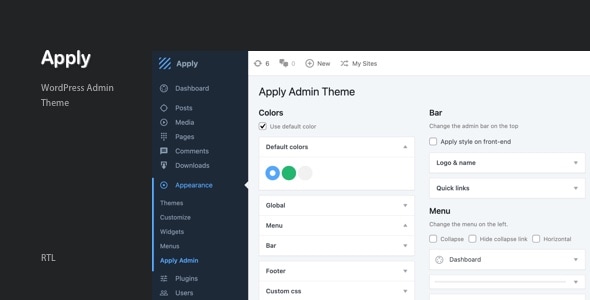 Apply v1.0.0 - WordPress Admin Theme