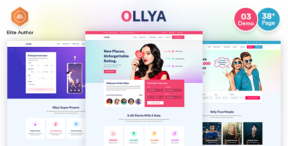 Ollya v1.0 - Dating and Community Site Template