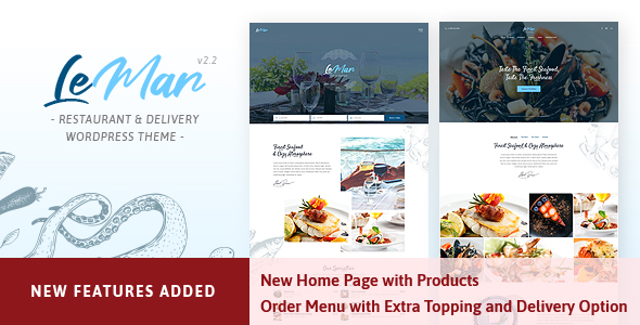 LeMar v2.2 - Seafood Restaurant WordPress Theme