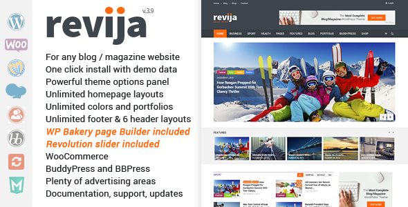 Revija v3.5 - Blog/Magazine WordPress Theme