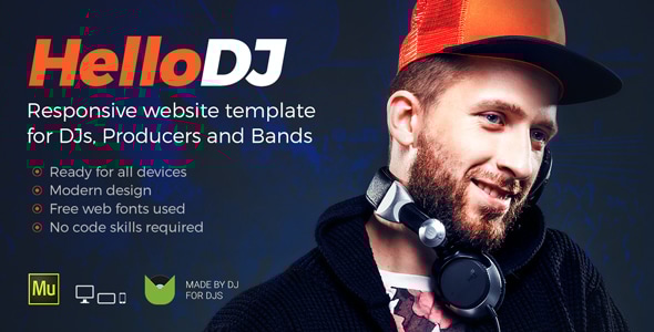 HelloDJ v1.0 - DJ / Producer / Music Band Responsive Muse Template