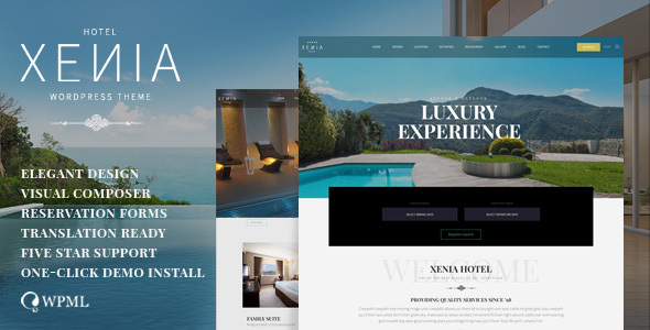 Hotel Xenia v2.5.0 - Resort & Booking WordPress Theme