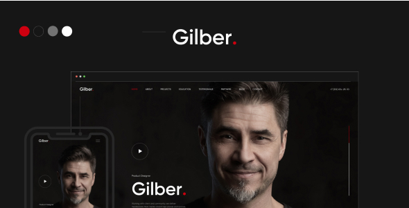 Gilber v1.0 - Personal CV/Resume HTML Template