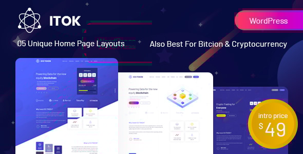 ITok v1.1.13 - ICO and Cryptocurrency WordPress Theme