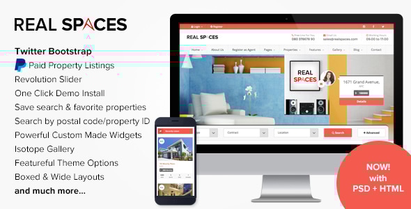 Real Spaces v3.0 - WordPress Properties Directory Theme