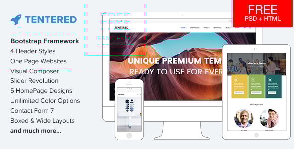Tentered v1.7 - Multi Purpose WordPress Theme