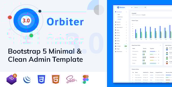 Orbiter v2.1 - Bootstrap + Laravel + Vue Minimal & Clean Admin Template