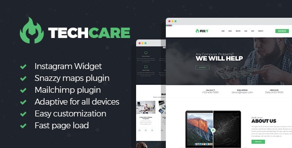 TechCare v1.1.0 - Electronics Repair WordPress Theme