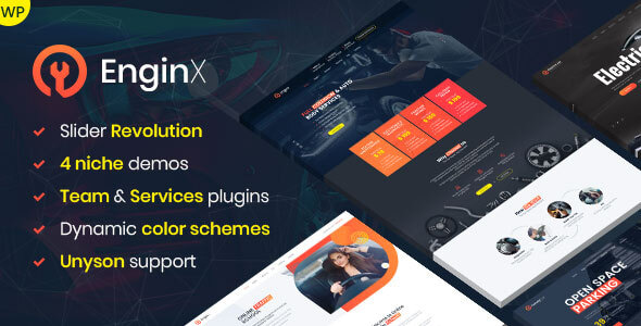 EnginX v1.3.0 – Auto Repair Service WordPress Theme