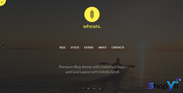 Wheats v1.8 - WordPress easy blogging theme