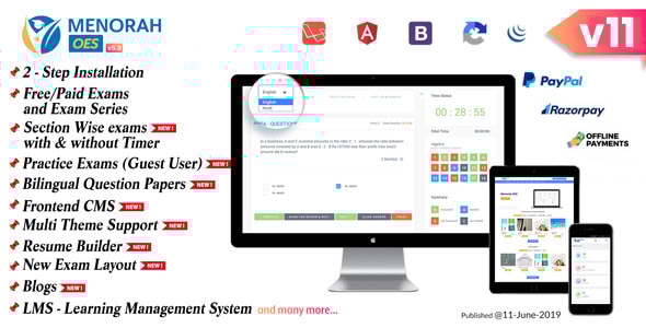 MenorahOES v5.8 - Online Learning and Examination System