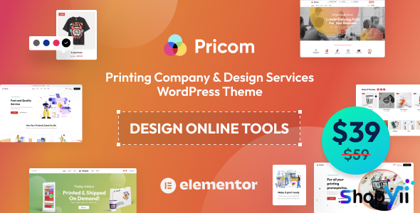 Pricom v1.3.7 - Printing Company & Design Services WordPress theme