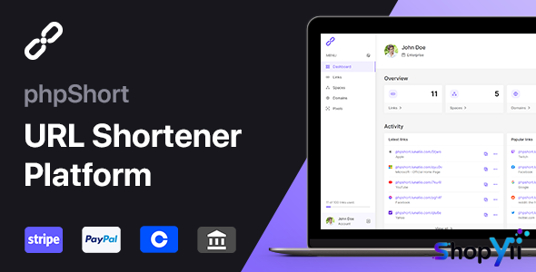 phpShort v1.1.0 - URL Shortener Platform - nulled