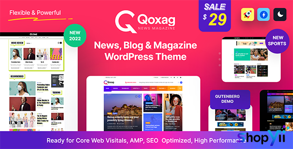 Qoxag v1.0.6 - WordPress News Magazine Theme