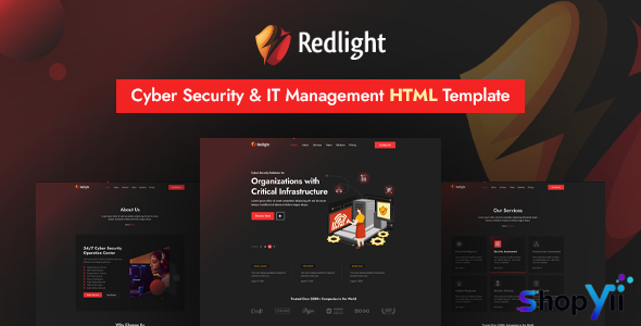Redlight - Cyber Security & IT Management HTML Template
