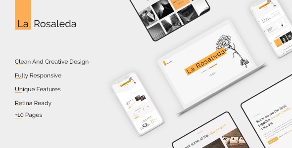La Rosaleda v1.0 - Creative HTML Template