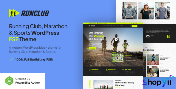 Runclub v1.0.0 – Running Club, Marathon & Sports FSE WordPress Theme