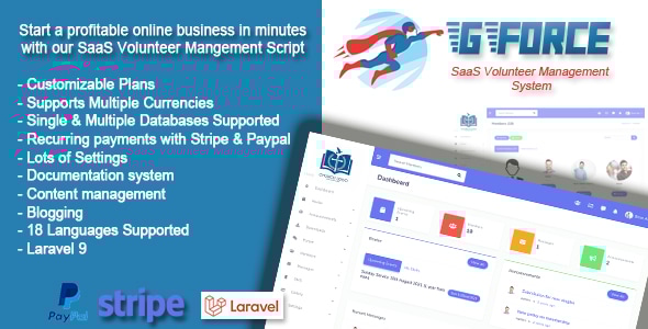 GForce v1.0 - SaaS Volunter Management System