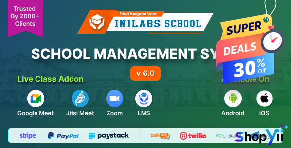 Inilabs School Express v4.3 - School Management System