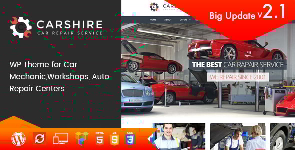 Car Shire v2.3 - Auto Mechanic & Repair WordPress Theme