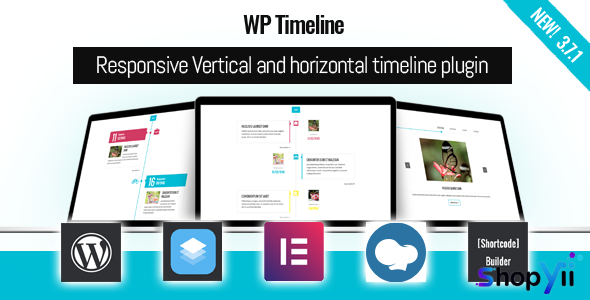 WP Timeline v3.4.1 - Responsive Vertical and Horizontal timeline plugin