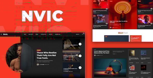 Nvic v1.0 - Blog and Magazine HTML Template