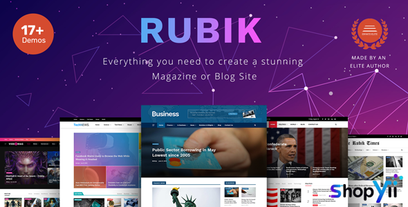 Rubik v2.0 - A Perfect Theme for Blog Magazine Website