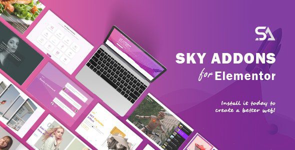 Sky Addons Pro 3.0.0 – Elementor Page Builder WordPress Plugin