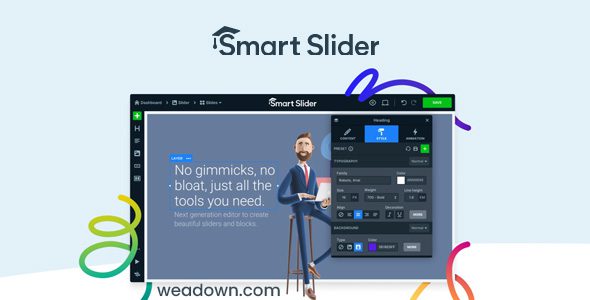 Smart Slider 3 Pro 3.5.1.28 + Templates – Responsive WordPress Slider Plugin